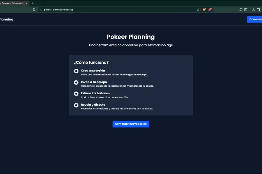 Pokeer Planning