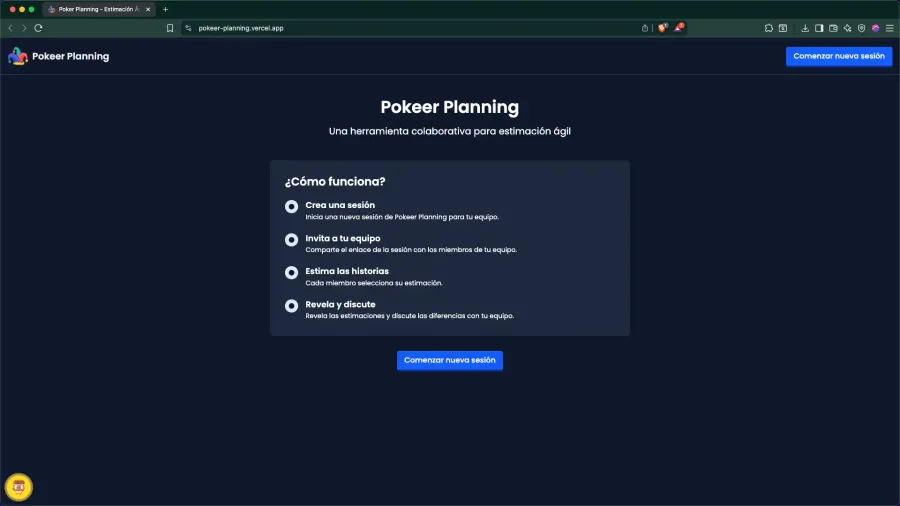 Pokeer Planning
